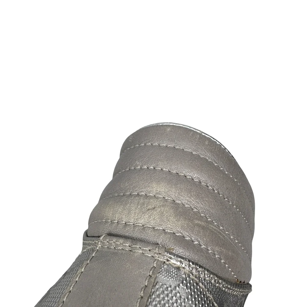 Gucci Coda GG Imprime Monogram Shoes Men’s 7.5 G Silver High Top‎ Lace Sneakers